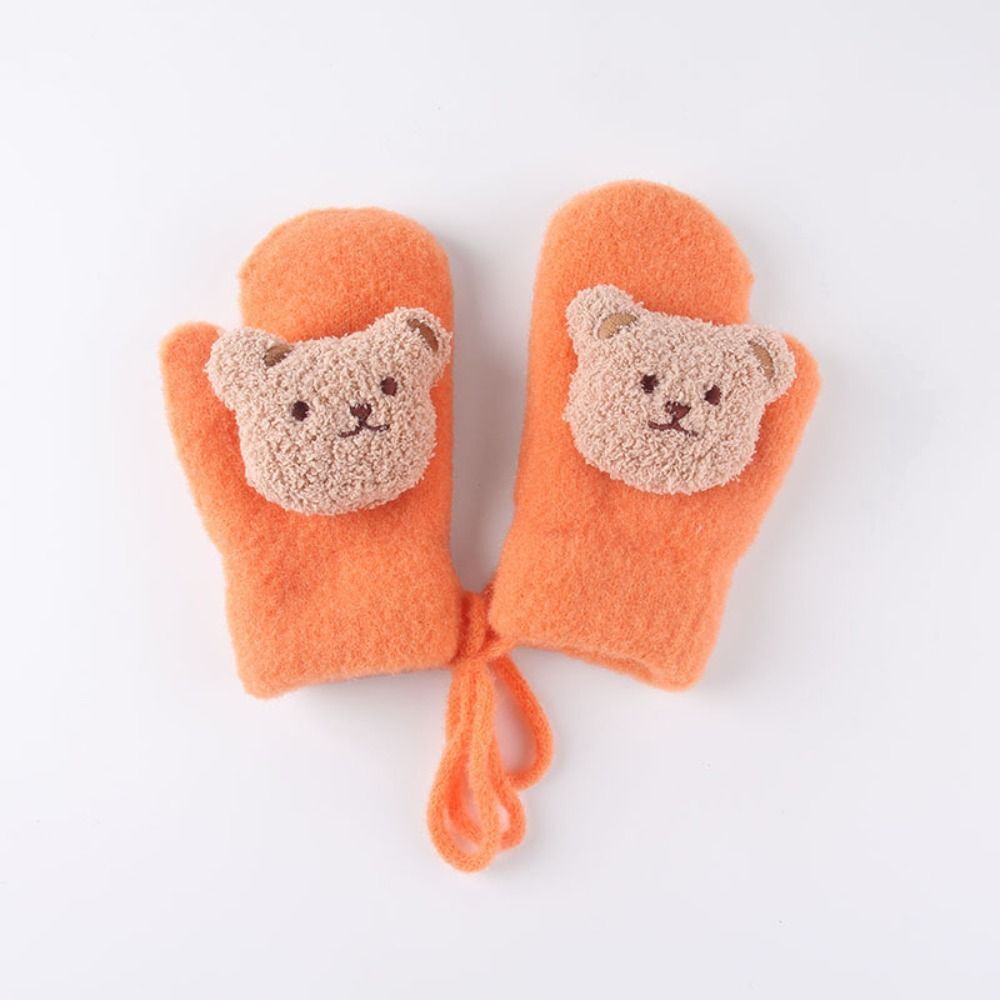 Kids Accessories Mitten Handschoen Knitted Plush Mittens Gloves Girl