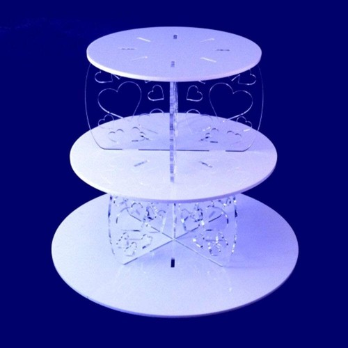 Set Pour Gâteau à étages - 7 Plateaux Ronds (9/12/16/20 Cm) + 21 Dowels Plastique 23 Cm | Réutilisable, Mariage, Anniversaire, Cake Design - 11