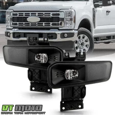 For 2023-2024 Ford F250 F350 SuperDuty Halogen Bumper Fog Lights Lamps w/ Switch