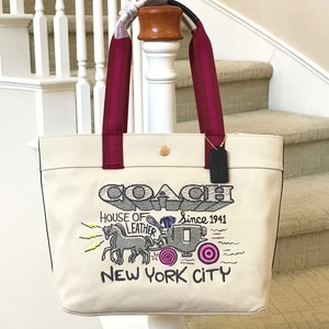 coach canvas tote