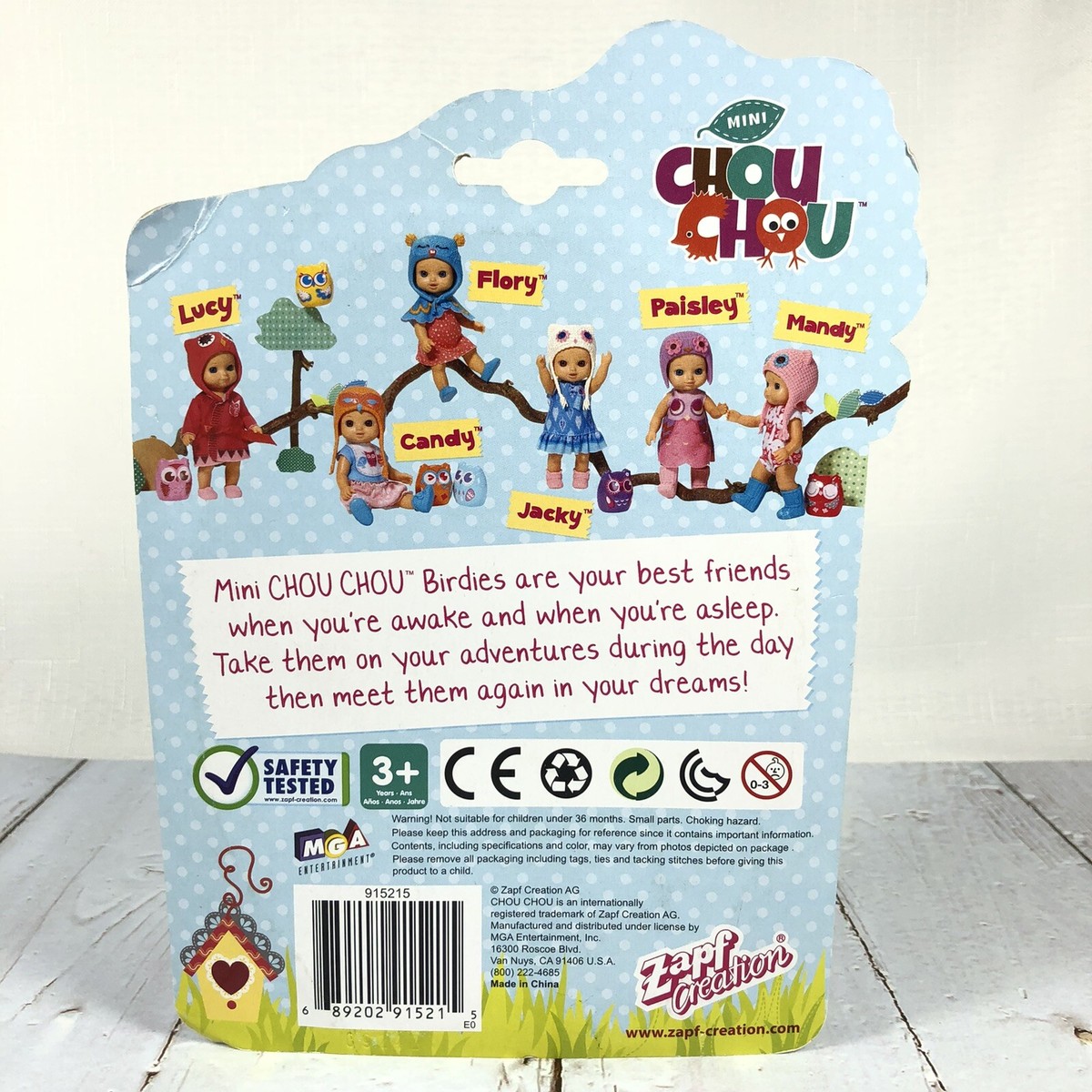 Flory With Owl Chou Chou Birdies by Zapf Creation Mini Doll Set - Main Image