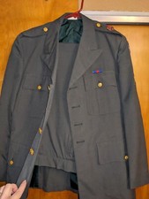 Vintage US Army Green Dress JACKET Coat Men Uniform 41 Regular Pants
