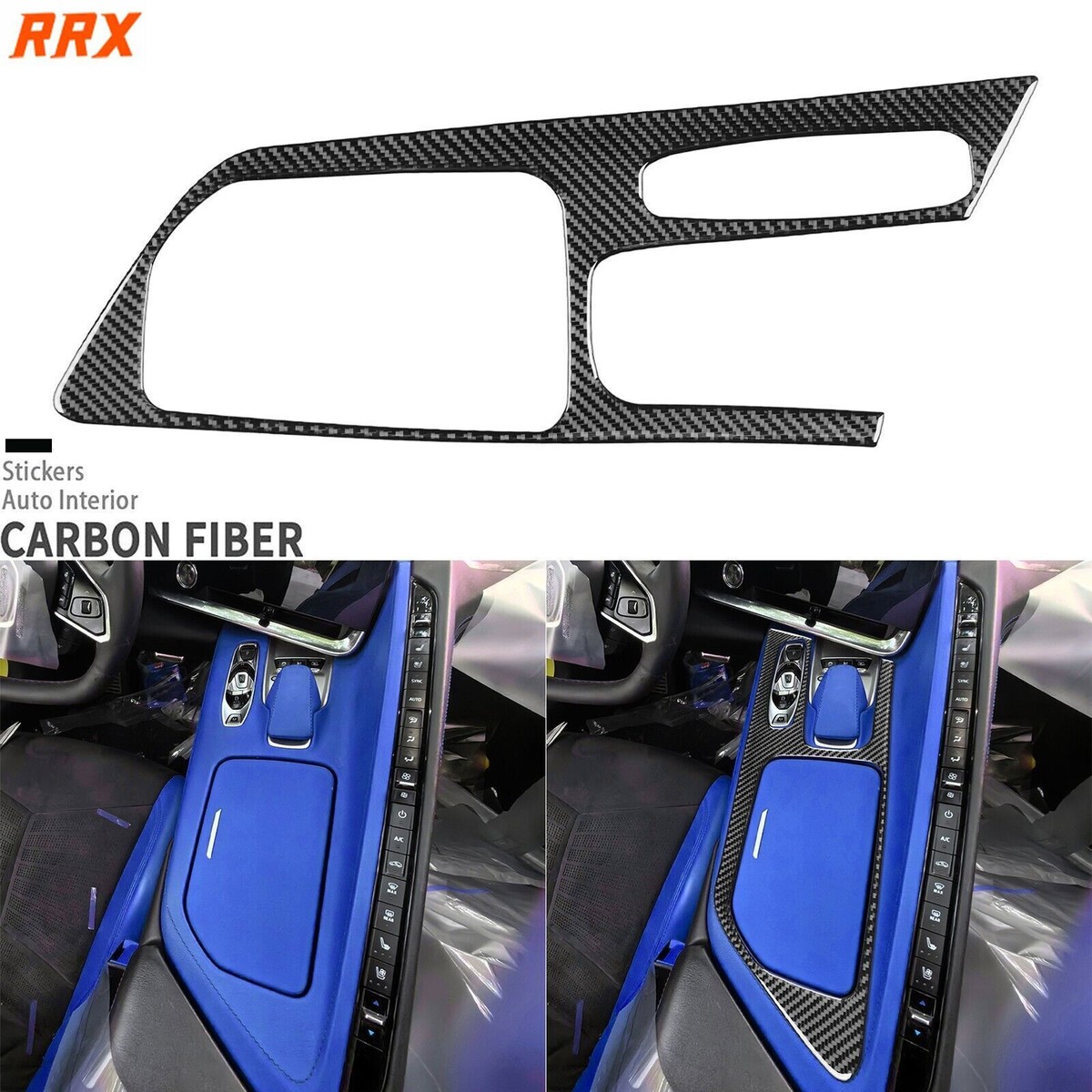 C8 Carbon Fiber Central Control Side Trim Fit for Corvette C8 Stingray C8 Carbon Fiber Central Control Side Trim Fit for Corvette C8 Stingray
