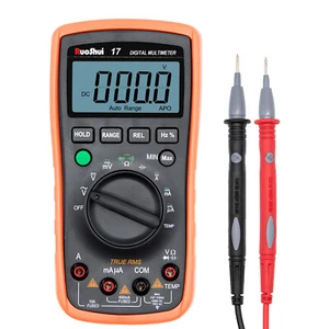 Voltmètre numérique multimètre Ammètre Ohmmètre Volt AC DC Compteur de plombs d'essai