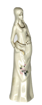 Vintage Capodimonte Italy Porcelain Figurine Elegant Woman