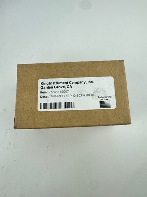 KING INSTRUMENT COMPANY 75301112C07 FLOW METER