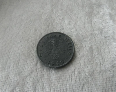 Monnaie ALLEMAGNE Allemande / 10 Reichspfennig 1940 A Zinc WW2 - Photo 1/2