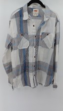 Levi's Men's Plaid Long Sleeve Button-Down Shirt Size M Multicolor Cotton blend.