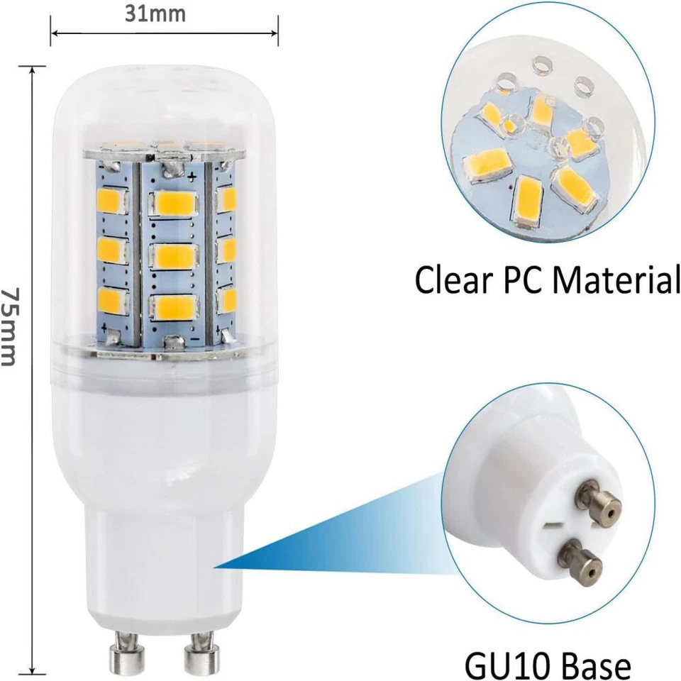 4/8 Stk GU10 LED Birne Mais Licht Leuchtmittel Lampe Warmweiß Kaltweiß Glühbirne - Bild 4 von 4