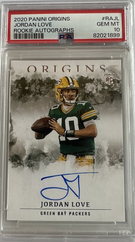 2020 JORDAN LOVE ORIGINS ROOKIE AUTO PSA 10 ON CARD AUTO RC