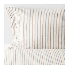 Ikea Rajgras Full Queen Duvet Cover & 2 pillowcases Bedding 803.302.28 Stripe