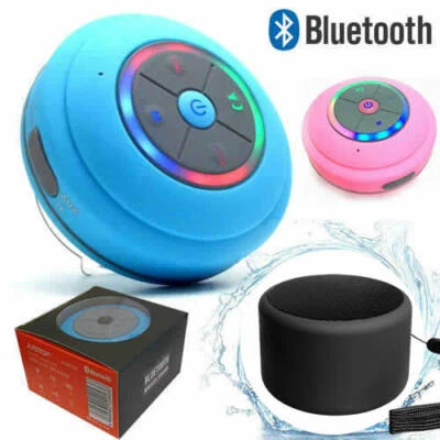 Waterproof Bluetooth Wireless Speaker Shower Portable For Samsung Sony iPhone LG - Image 1 of 4