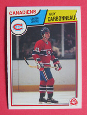 1983-84 OPC O-Pee-Chee Guy Carbonneau RC # 185, Canadiens NM-MT