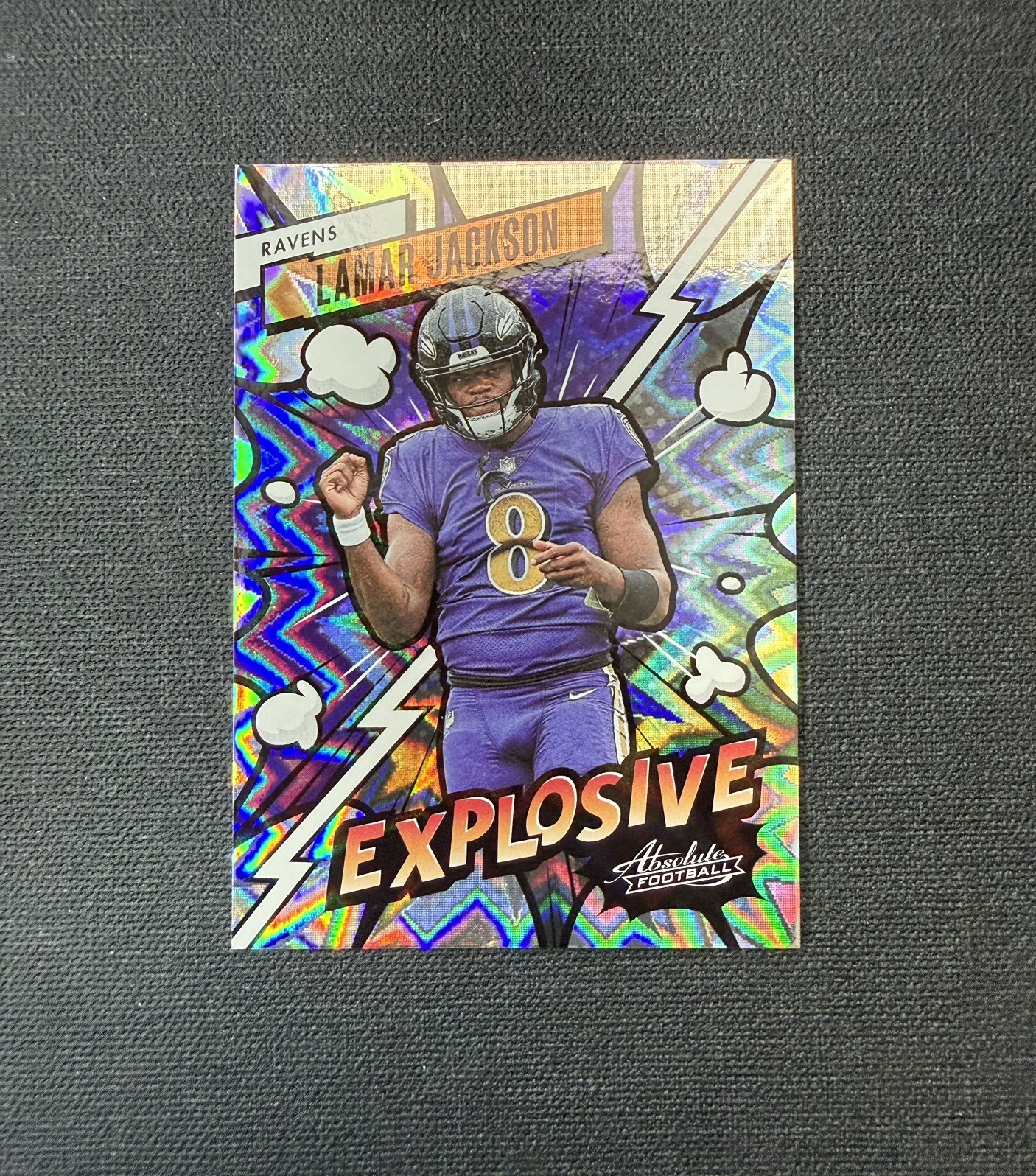 2023 Panini Absolute Explosive #10 Lamar Jackson ~ SSP Baltimore Ravens