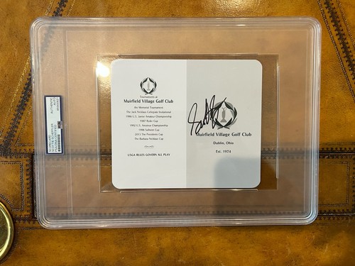 SCOTTIE SCHEFFLER SIGNED MUIRFIELD VILLAGE OFFICIAL SCORECARD MEMORIAL PSA JUMBO