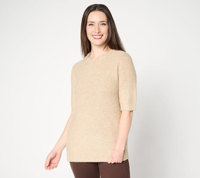 Belle by Kim Gravel Jingle Belles Sugarplum Sparkle Sweater Shell Gold XL New