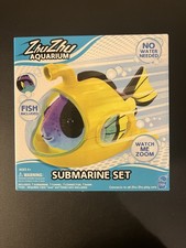 Zhu Zhu Aquarium by Cepia Submarine Set w/ Blue Fish, No Water Needed, Ages 4 