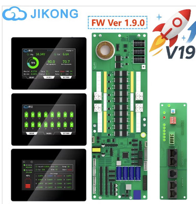 JK Inverter BMS 8-16S Smart BMS 100-300A Li-ion LiFePo4 1A 2A Active Balance Lot