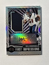 2023 Panini - Illusions First Impressions Will Anderson Jr. RC Patch Auto /99