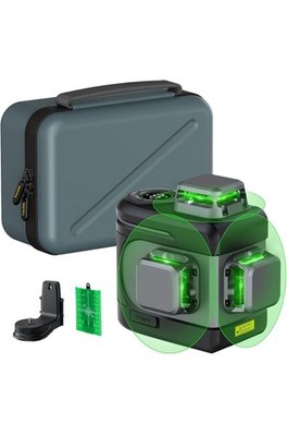 Fanttik D12 Pro Self-Levelling Cross Line Laser 3x360° , Green Line Laser