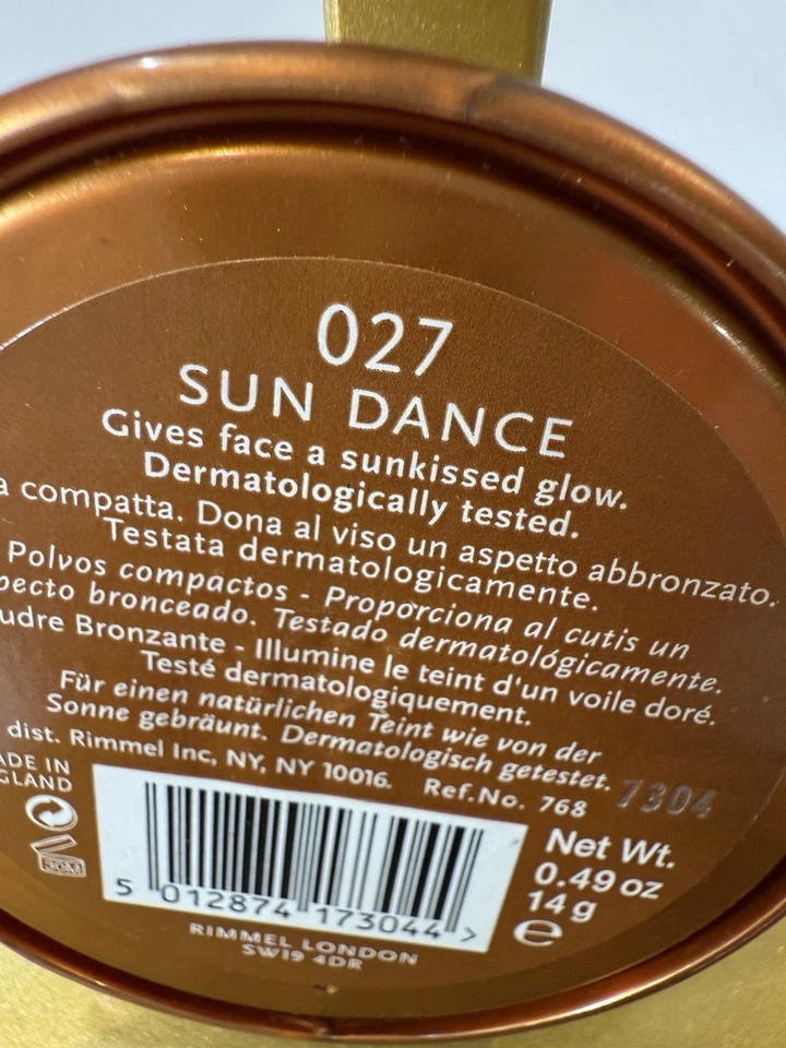 Rimmel London Natural Bronzer, 027 SUN DANCE 0.49oz / 14g For A Sun-kissed Glow - Image 3 of 4