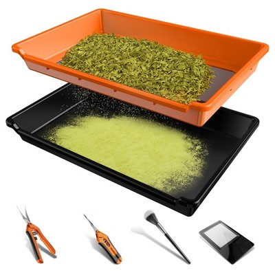 New Spider Farmer 2-In-1 Trim Tray 150 Micron 100 Mesh Screen for Pollen & Herb