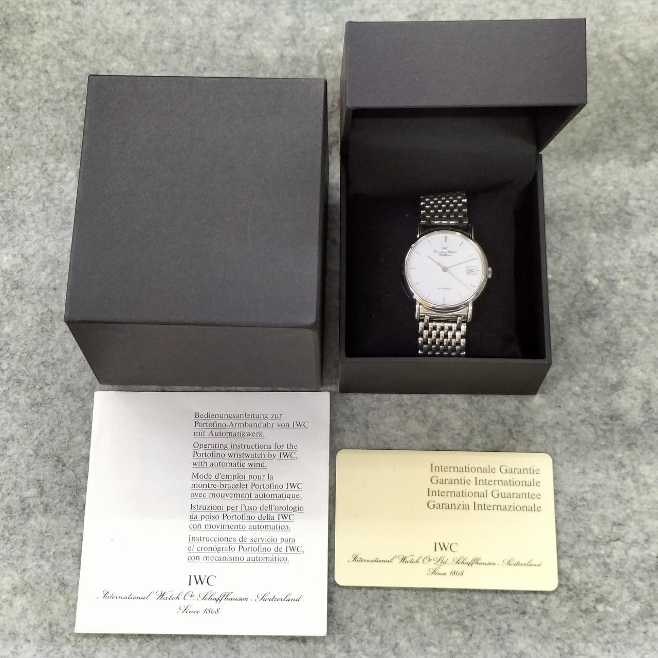 IWC IW351318 Portofino Excellent Automatic Date Stainless Steel 34mm White Dial