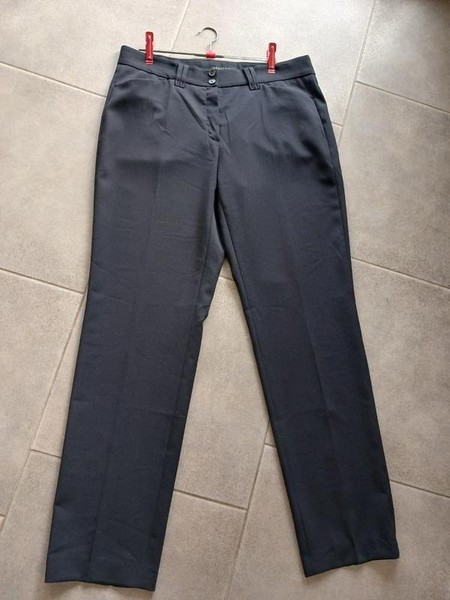 Women Brax Trousers Black Wool 40 / L / 48 #67QV