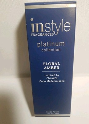 InStyle Fragrances Platinum Collection Floral Amber  EDT 3.4 oz New Perfume