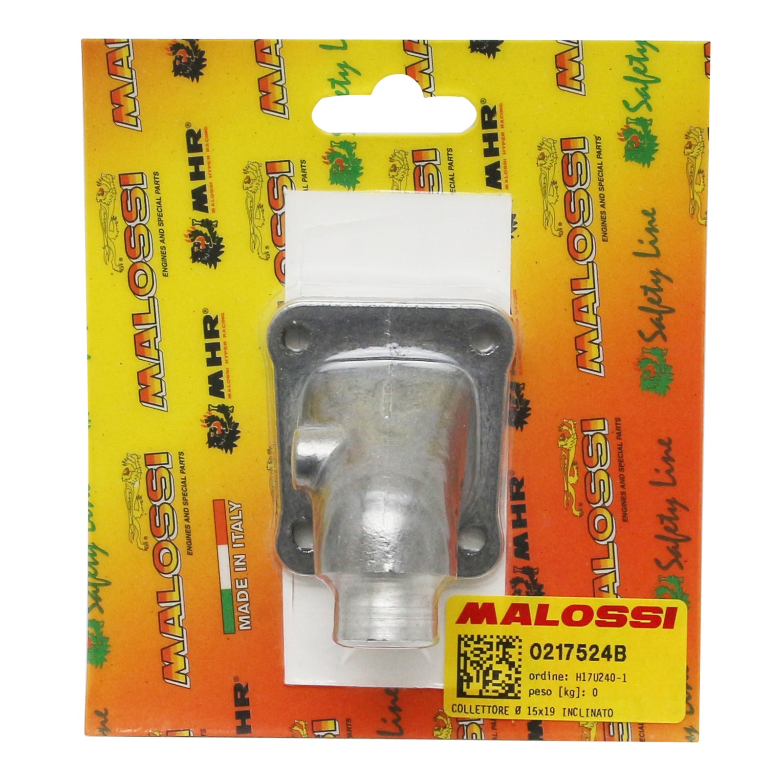 Pipe admission alu 15mm Malossi pour Peugeot 103 SP et MVL