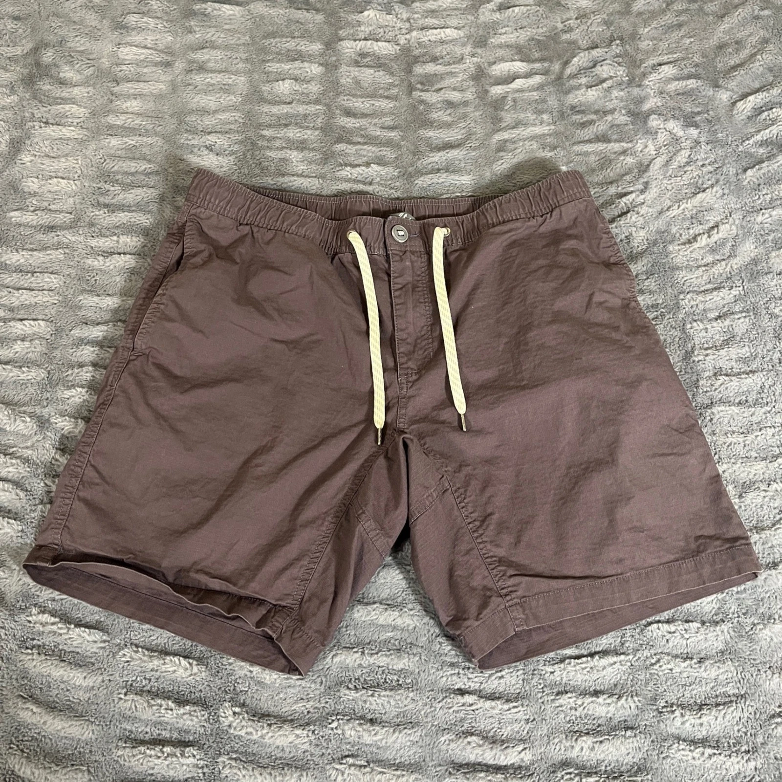 Vuori Mens Ripstop Short XL Dark Oregano Brown V370 Stretch Cotton Hiking 7.5 In