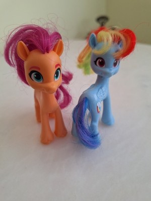  Hasbro My Little Pony Rainbow Dash &  Orange & Pink Lot~2021