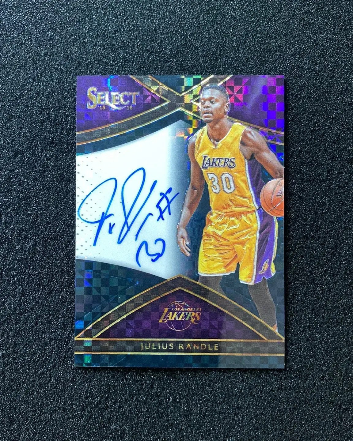 2015-16 Panini Select Black Power #S-JRD Julius Randle Auto 1/1 Lakers JC22