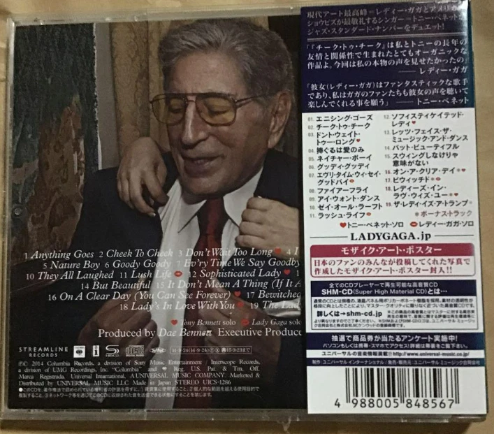 Tony Bennett & Lady Gaga Cheek To Cheek SHM-CD Japan Bonus Tracks 4BT OBI STRIP - Image 2 of 2