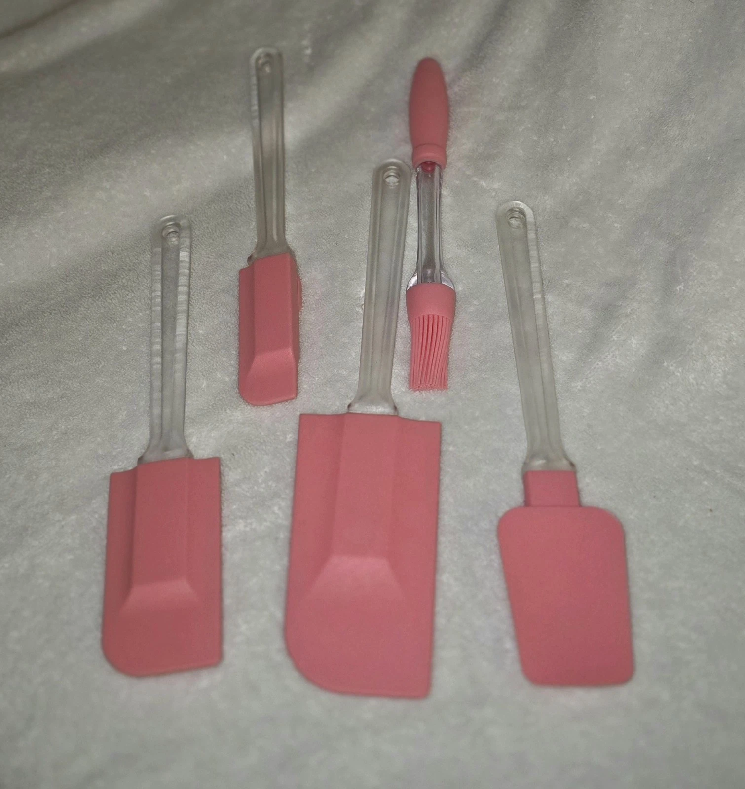 Pink Silicone Utensil Baking Set Pink 5 Piece New Four Spatulas + Pastry Brush
Opens in a new window