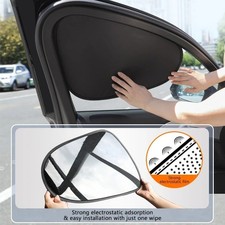 1 Set Car Side Window Sun Shade UV Block Electrostatic Visor Curtain - NEW
