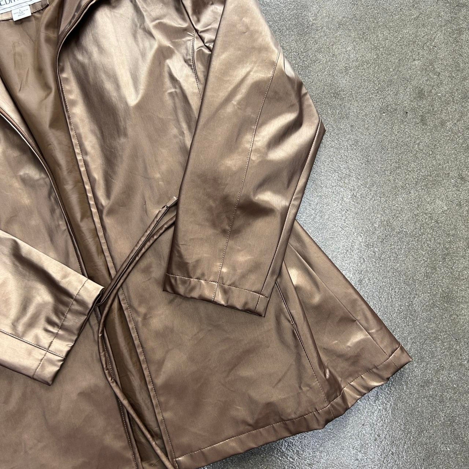 Vintage Basic Editions Brown Gold Size Large Belt… - image 3