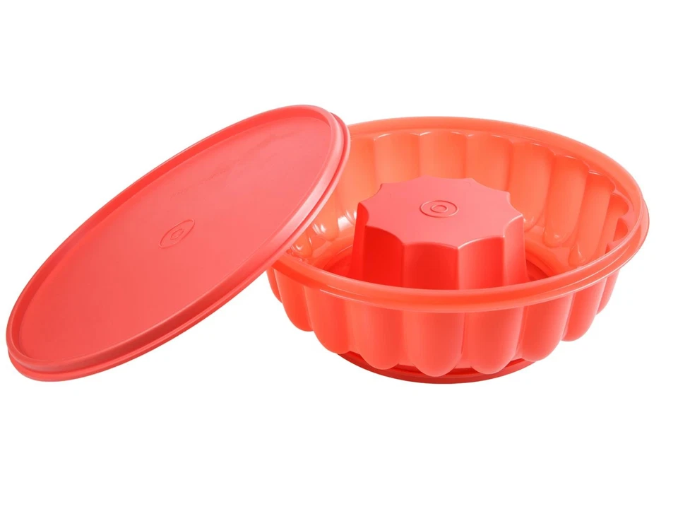 Tupperware Kleiner Prinz Kranz Sturzform Pudding Puddingform Form 1l korallenrot - Bild 4 von 4
