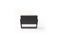 Elegantes Braunes Holz Sideboard Modern Stilvoll FüR Wohnzimmer