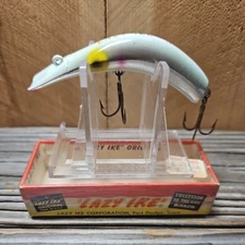 Vtg UNFISHED Lazy Ike "METALLIC IKE-3" #MI-MTS. Tennessee Shad colored Lure.