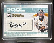 2009-10 In The Game Between Pipes Authentic Goaliegraphs Auto Ben Bishop