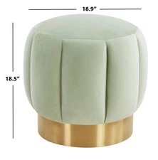 Safavieh MAXINE CHANNEL TUFTED OTTTOMAN, Reduced Price 2172764270 SFV4707K