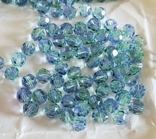 Swarovski 5000 6mm round beads Provence Lavender-Chrysolite Blend 12pcs 