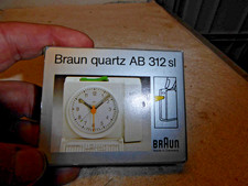Braun Reisewecker Wei&szlig; Type 4759 / AB 312 sl Vintage Uhr Design , OVP , 26156