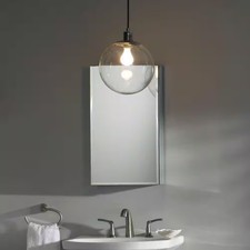 KOHLER 15 x26 Beveled Single Door Recessed/Surface Mount Medicine Cabinet Mirror
