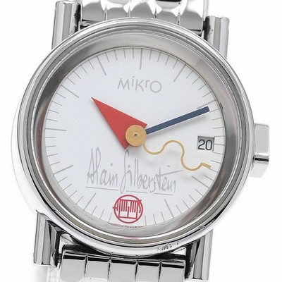 Alain Silberstein Micro Date Automatik Damenuhr mit Box gebraucht aus Japan