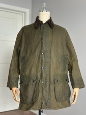 Veste vintage BARBOUR A200 border wax C40 / 102CM Made In England Green