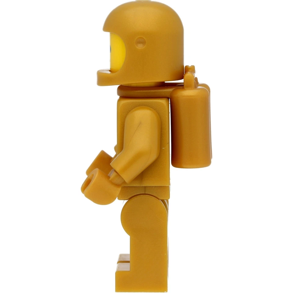 LEGO Spce Minifigur Classic Space Astronaut / Spaceman in Pearlgold #230 - Bild 3 von 4