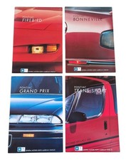 4x Pontiac Firebird Bonneville Grand Prix Trans Sport Brochure Collection 32