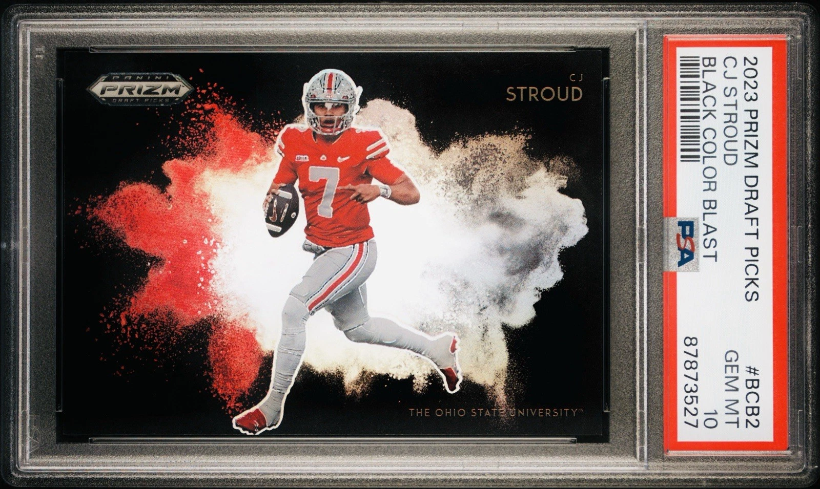 CJ Stroud Panini Prizm Draft Picks Black Color Blast #BCB2 Base